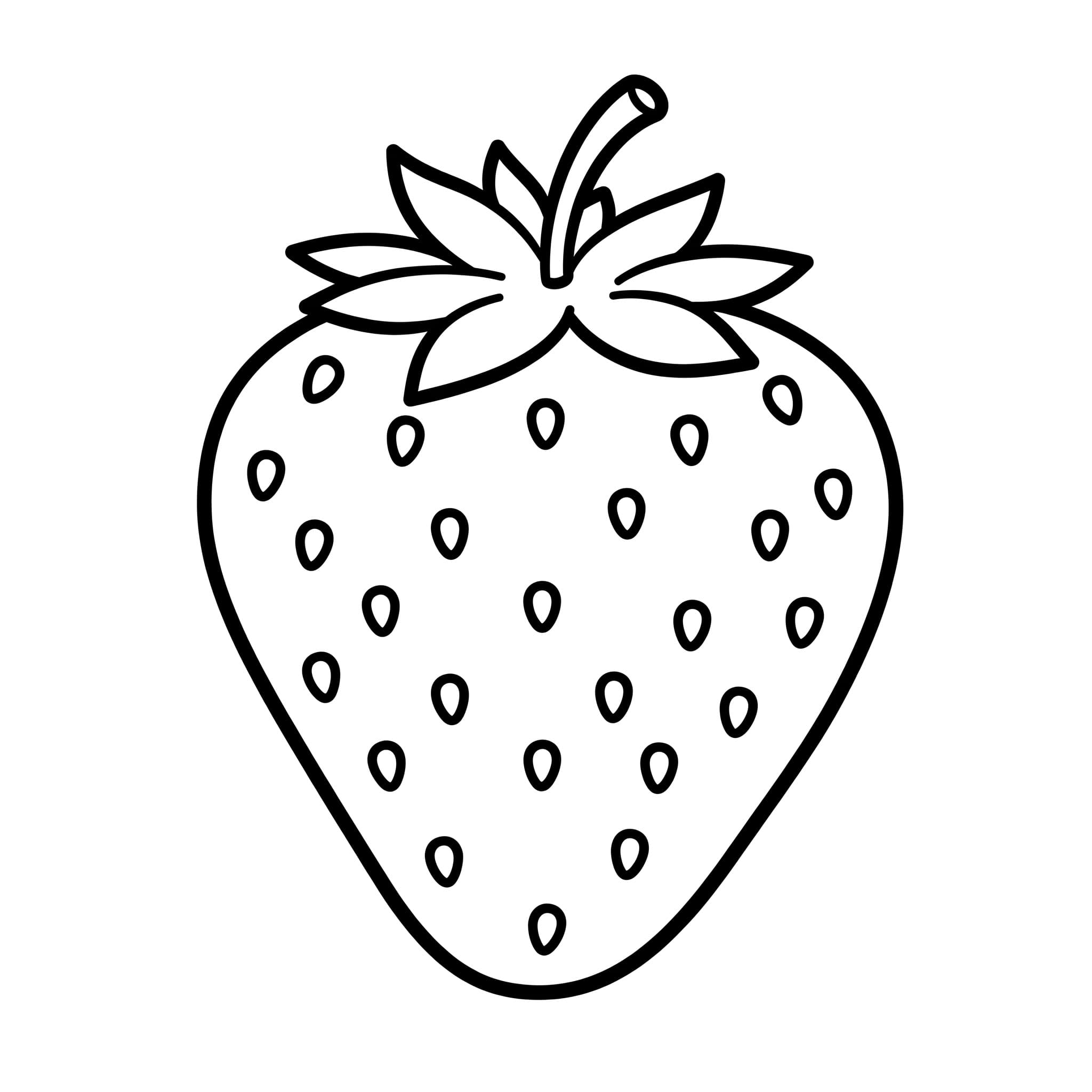 Favorite Fruits - Sweet & Colorful Free Coloring Pages for Everyone! - free printable coloring page for kids to download