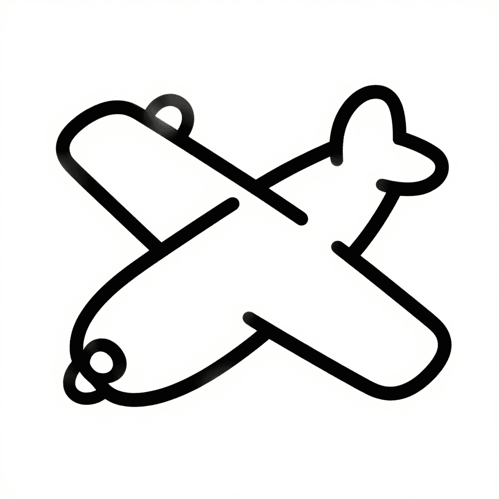 A Toy Airplane Coloring Page - free coloring page image 2 of 3