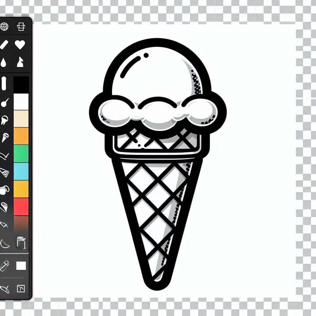 Ice Cream - Sweet and Free Coloring Pages for Dessert Lovers! - free coloring page image 3 of 4