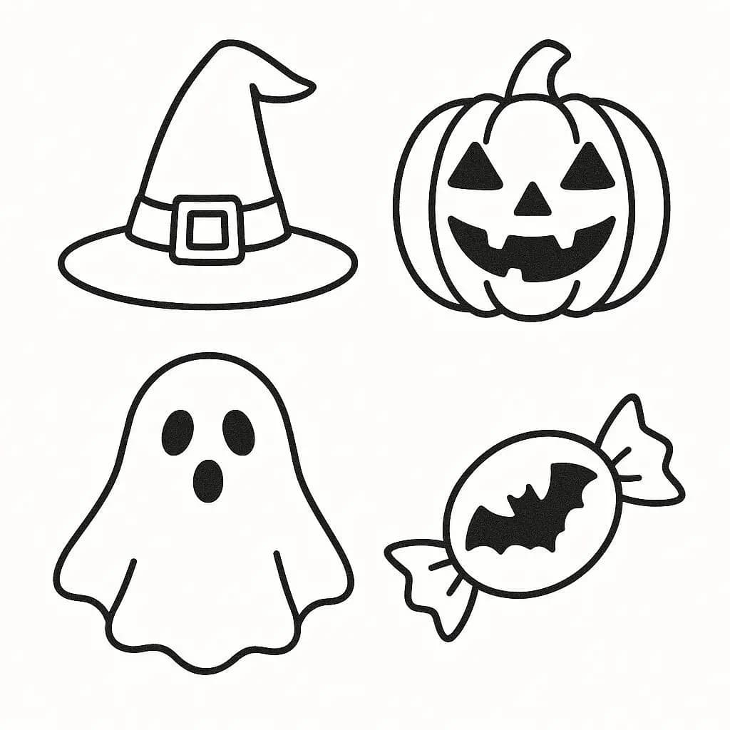  Spooky & Sweet: Halloween party - free coloring page image 4 of 7
