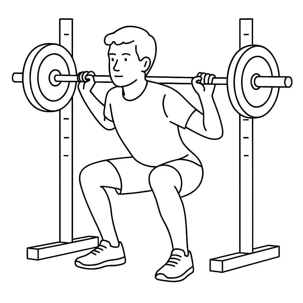 Get Moving! Fun Exercise! Gym Time Coloring Book - free coloring page image 8 of 8
