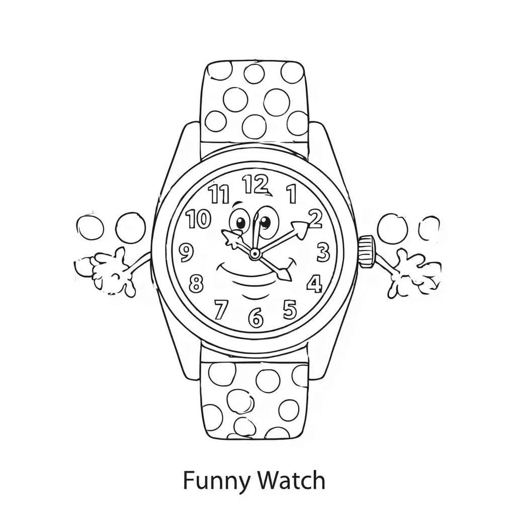 Time to Color: Watch & Fun Coloring Book - free coloring page image 2 of 7