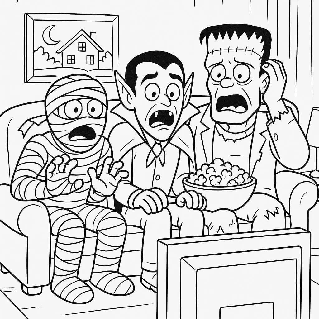 Spooky Fun Coloring Page Collection - free coloring page image 4 of 6