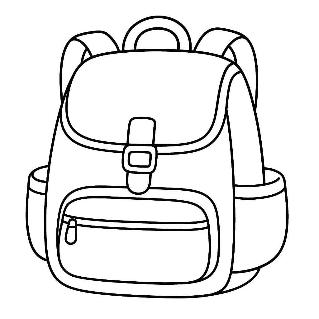 School Bag in Style  - free printable coloring page for kids to download