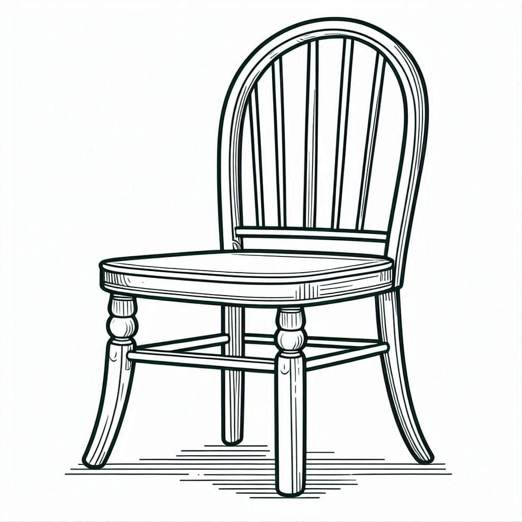  Sweet Seat: The Cute Chair   - free coloring page image 6 of 10