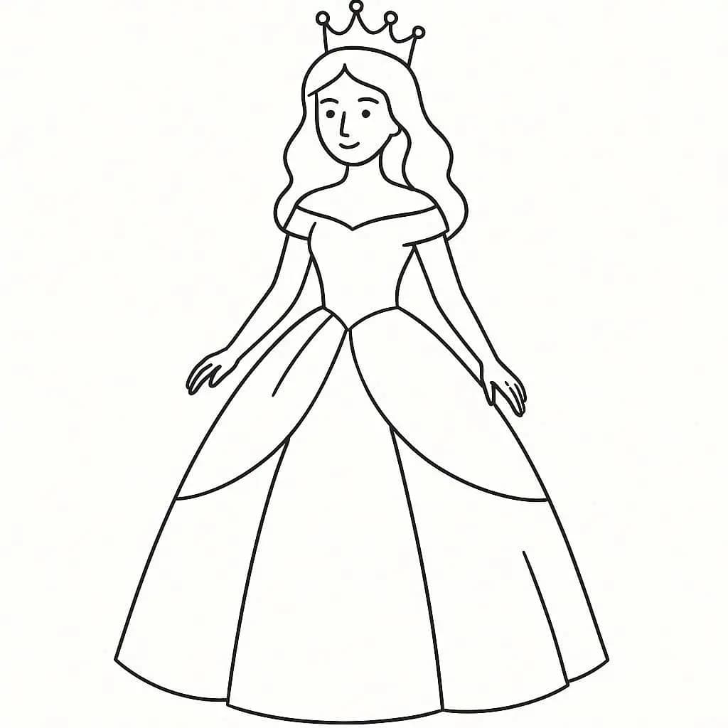 Princess Dreams: Fancy Gown Coloring Book - free coloring page image 3 of 7