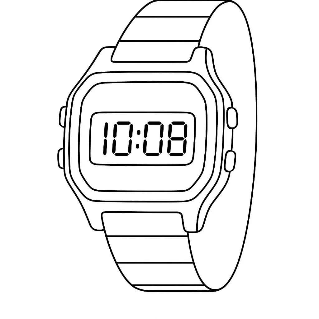 Time to Color: Watch & Fun Coloring Book - free coloring page image 5 of 7