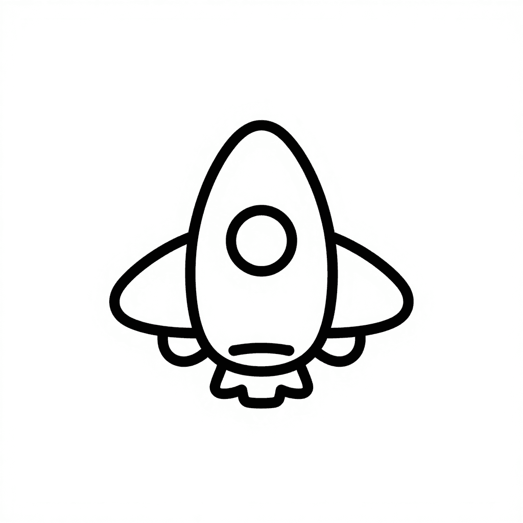 A Spaceship Coloring Page - free coloring page image 3 of 3