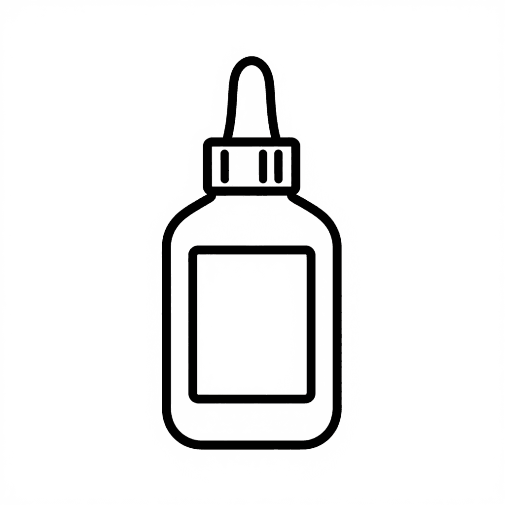 A Glue Bottle Coloring Page - free coloring page image 3 of 3