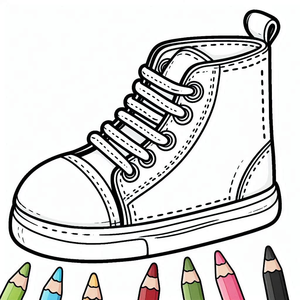 Kids Shoes - Fun and Free Coloring Pages for Little Fashionistas! - free coloring page image 3 of 4