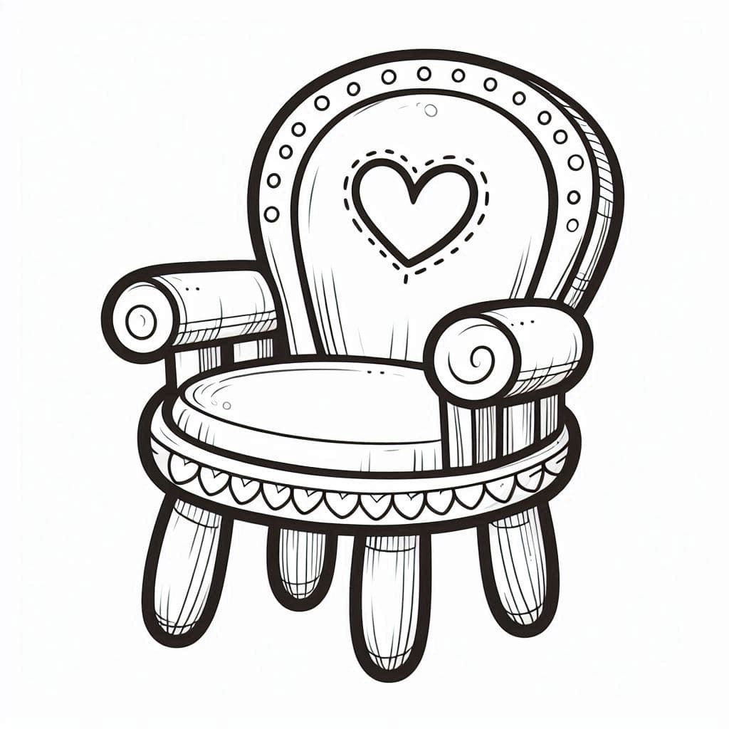  Sweet Seat: The Cute Chair   - free coloring page image 10 of 10