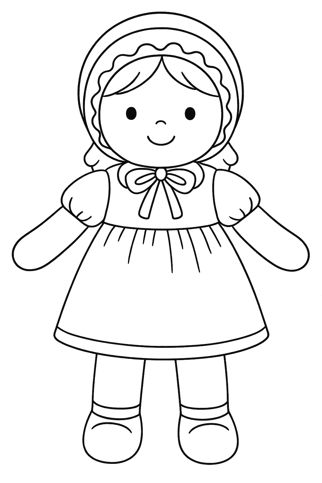 The Adorable Doll  - free coloring page image 9 of 11