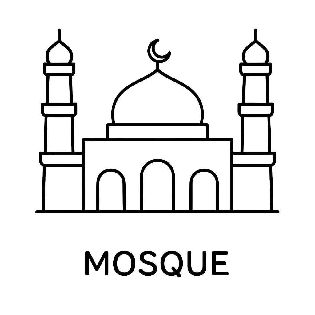 Colorful Faith: Places of Worship Around the World  - free coloring page image 2 of 7