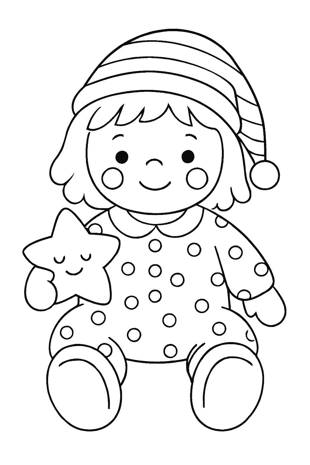 The Adorable Doll  - free coloring page image 10 of 11