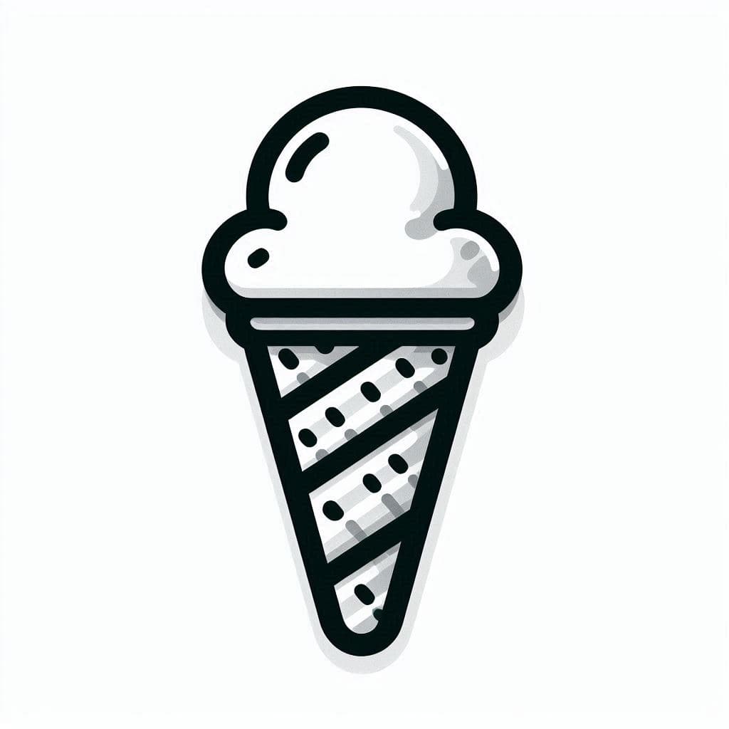Ice Cream - Sweet and Free Coloring Pages for Dessert Lovers! - free coloring page image 4 of 4