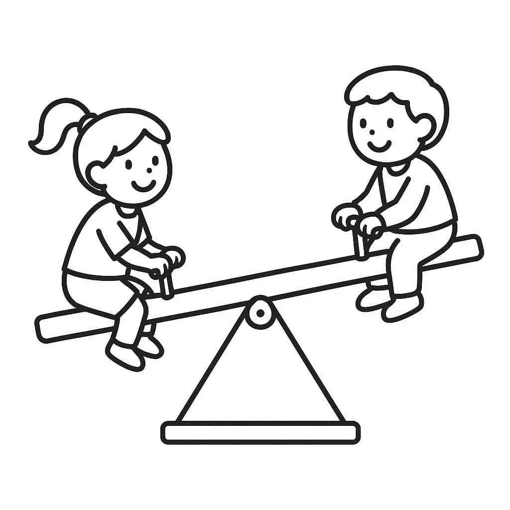 Playground Adventures: A Fun Coloring Book - free coloring page image 2 of 6
