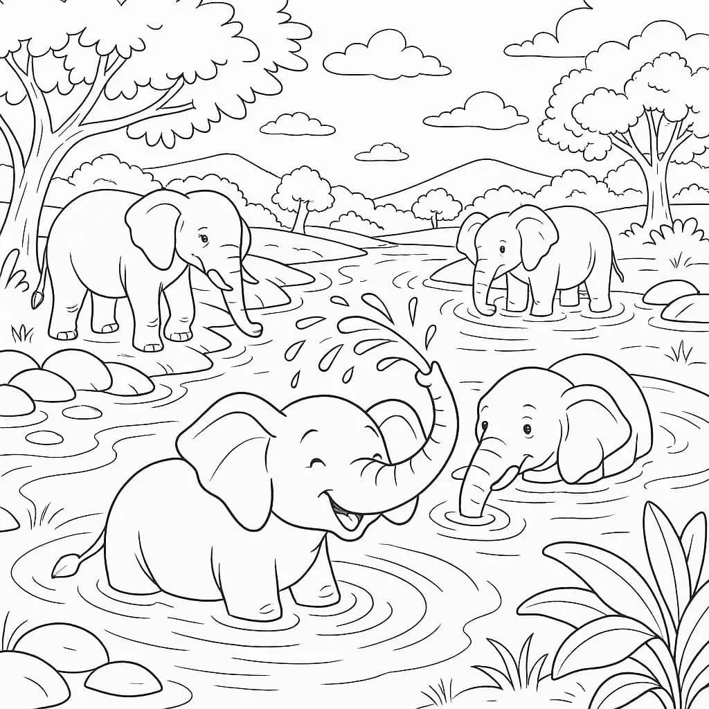 Animals Around the World Coloring Page Collection - free coloring page image 7 of 8