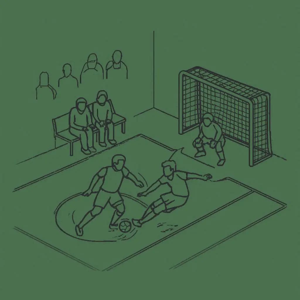 Kick & Color: Futsal Match Coloring Book - free coloring page image 4 of 4