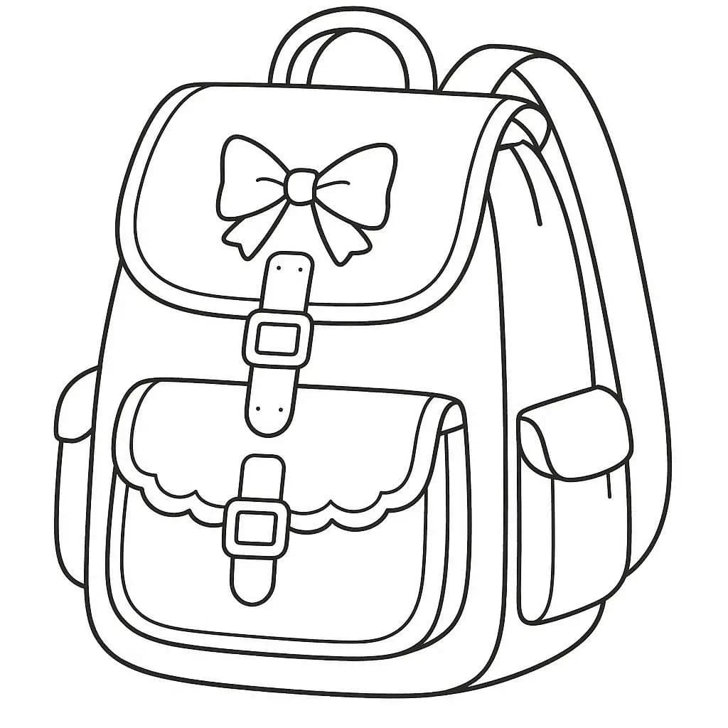School Bag in Style  - free coloring page image 5 of 12