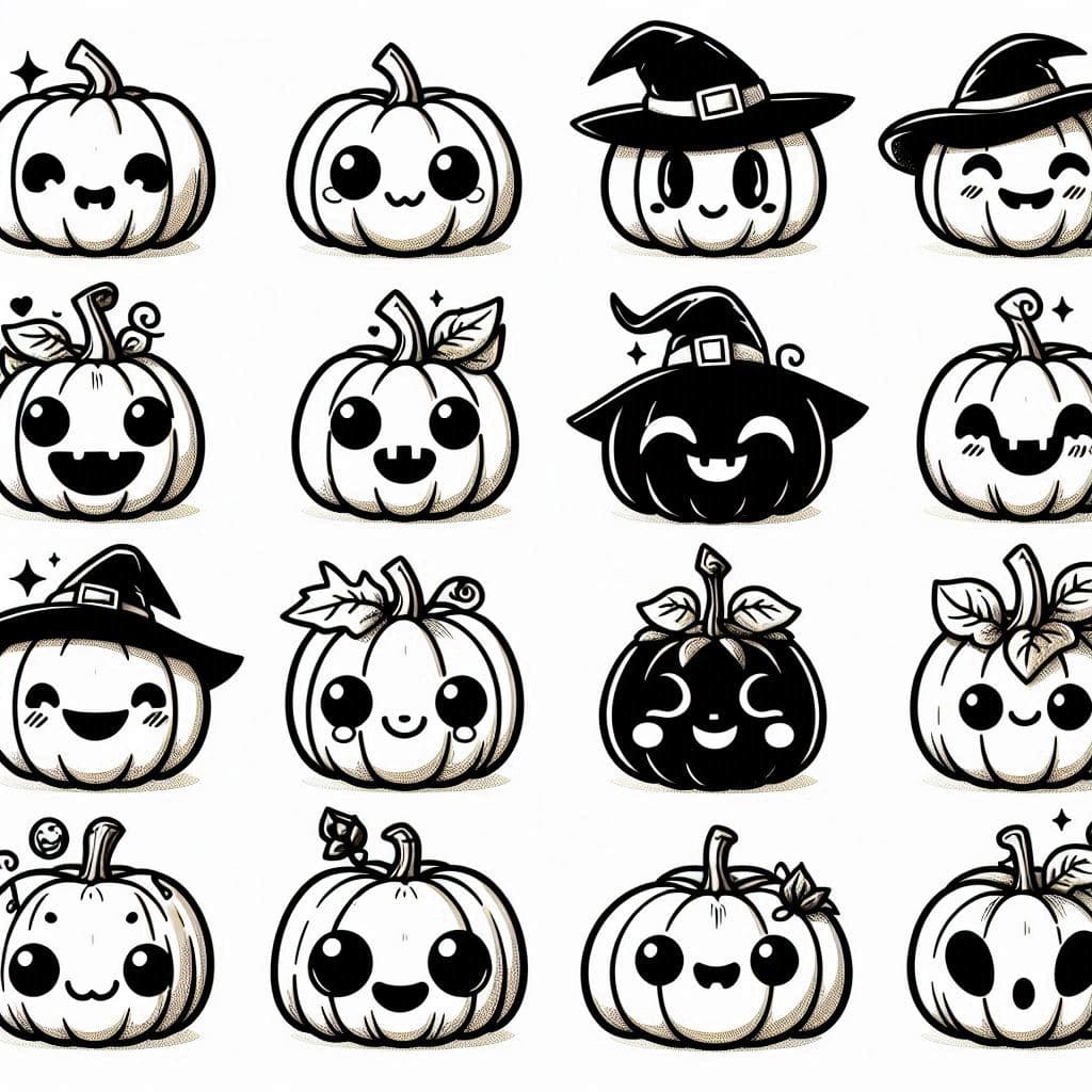Halloween Pumpkins – A Spooky and Fun Coloring Adventure! - free coloring page image 3 of 4