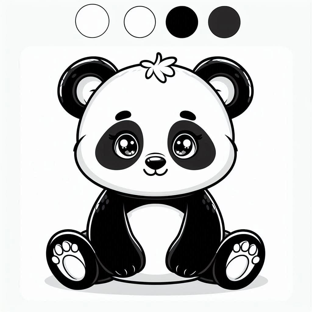 Cutie Panda - Adorable Free Coloring Pages for Panda Lovers! - free coloring page image 3 of 4