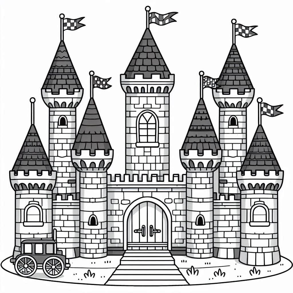 Kids Castle – A Magical Coloring Adventure! - free coloring page image 4 of 4