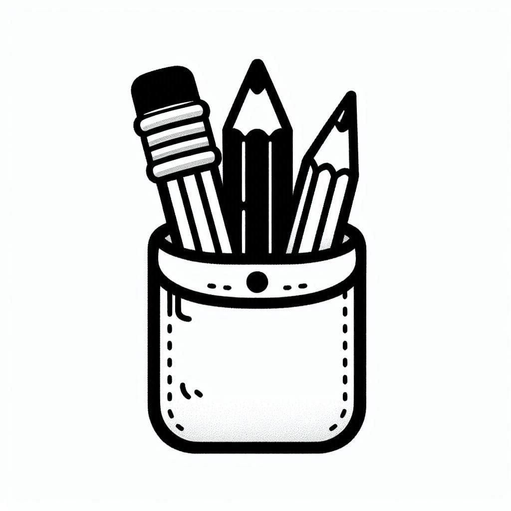 Pencils Case - Colorful Free Coloring Pages for Creative Minds! - free coloring page image 3 of 4