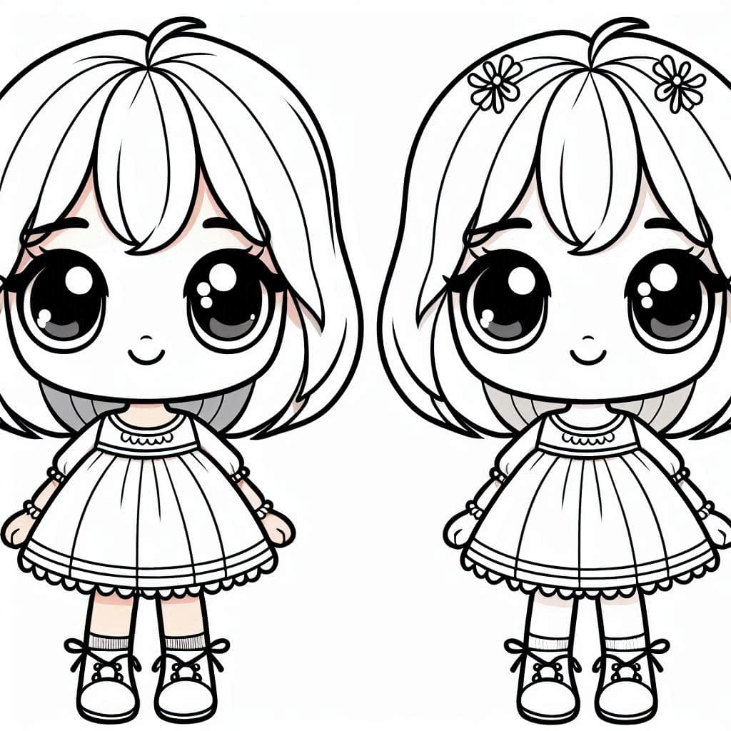 Cute Doll - Adorable Free Coloring Pages for Doll Lovers! - free coloring page image 4 of 4