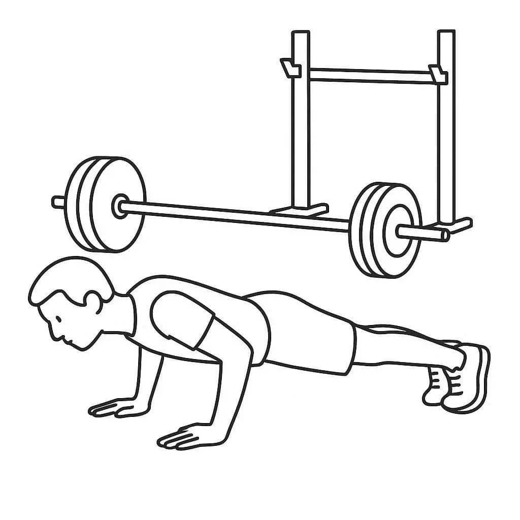 Get Moving! Fun Exercise! Gym Time Coloring Book - free coloring page image 7 of 8