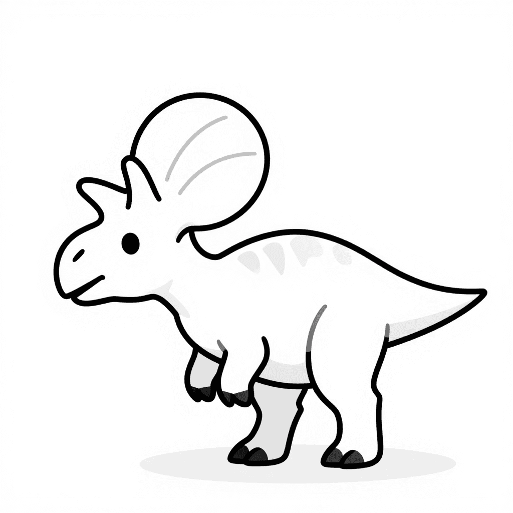 A Parasaurolophus With Crest Coloring Page - free coloring page image 2 of 3
