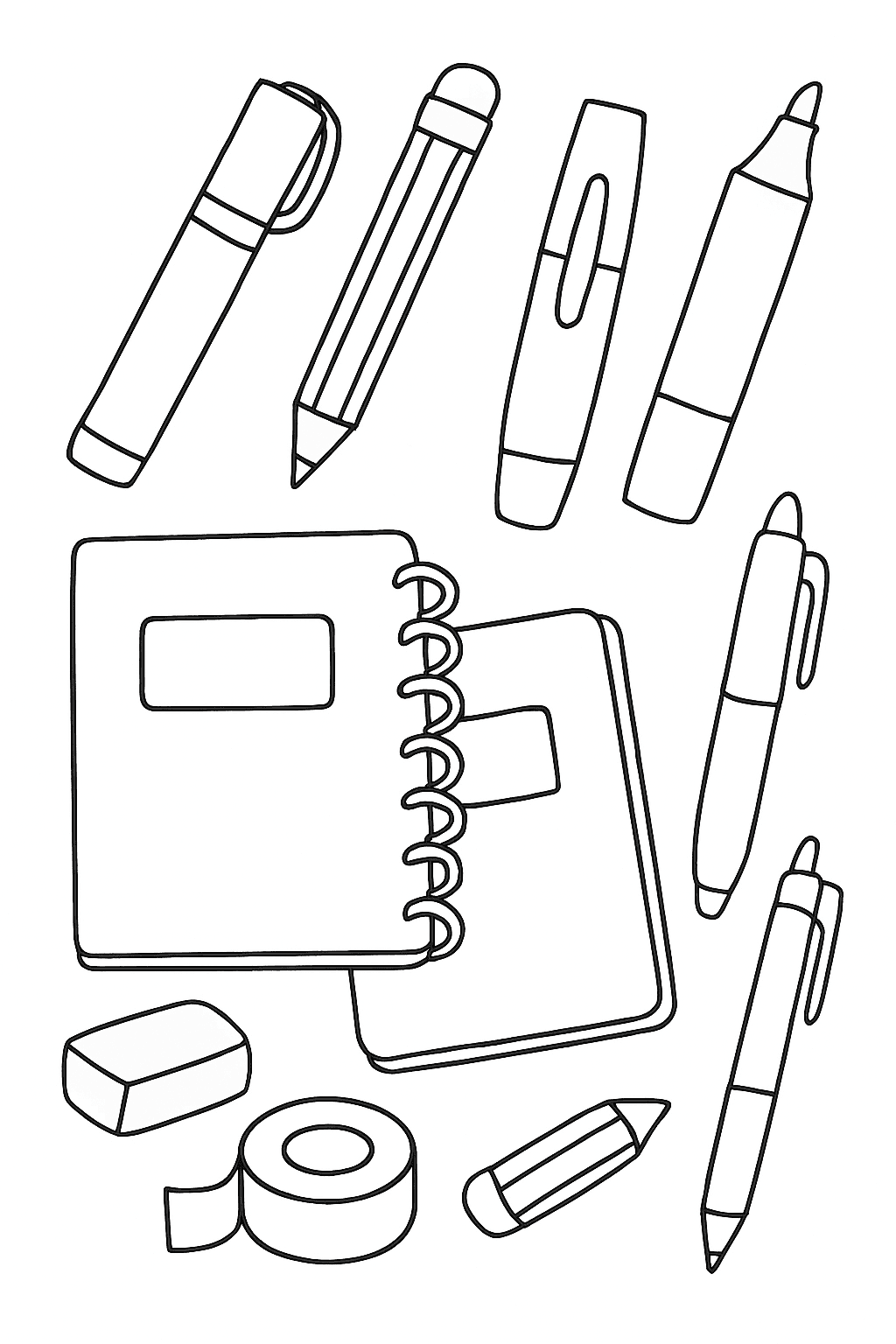 Stationery Wonderland: All Your Favorites - free coloring page image 10 of 10