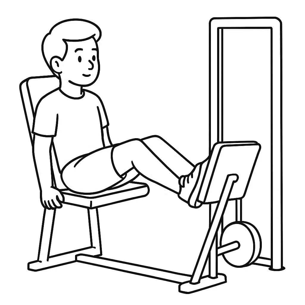 Get Moving! Fun Exercise! Gym Time Coloring Book - free coloring page image 3 of 8