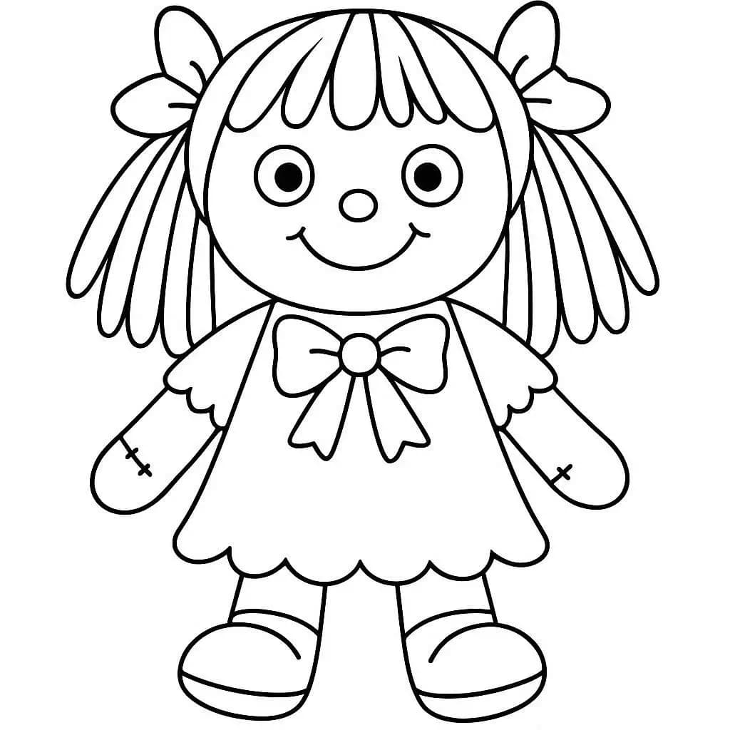 The Adorable Doll  - free coloring page image 6 of 11