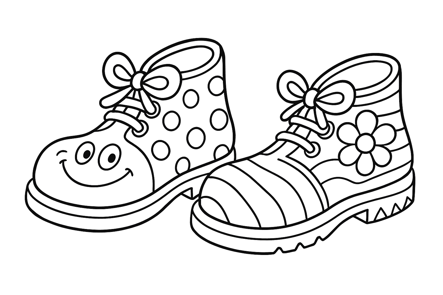 The Wacky and Funny Shoes - free coloring page image 8 of 10