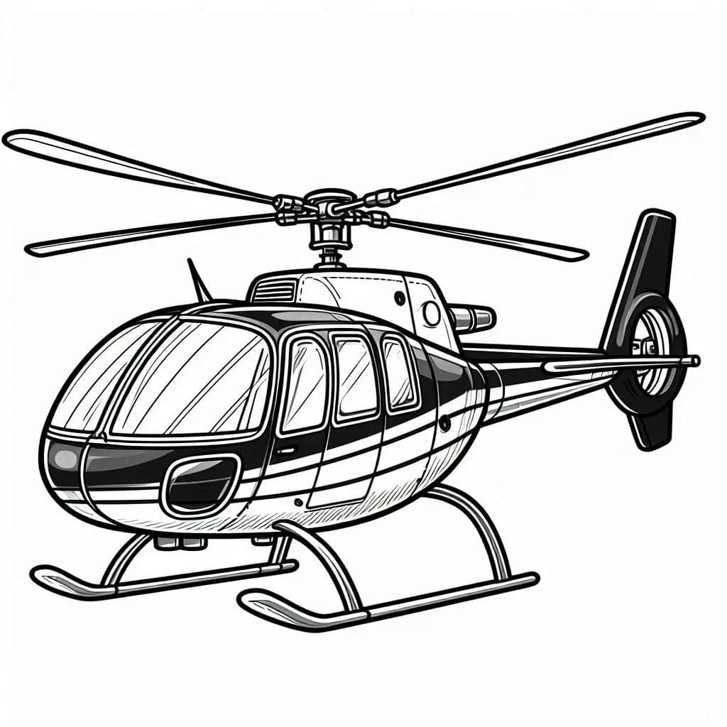 Helicopter - Soaring Free Coloring Pages for Aviation Enthusiasts! - free printable coloring page for kids to download