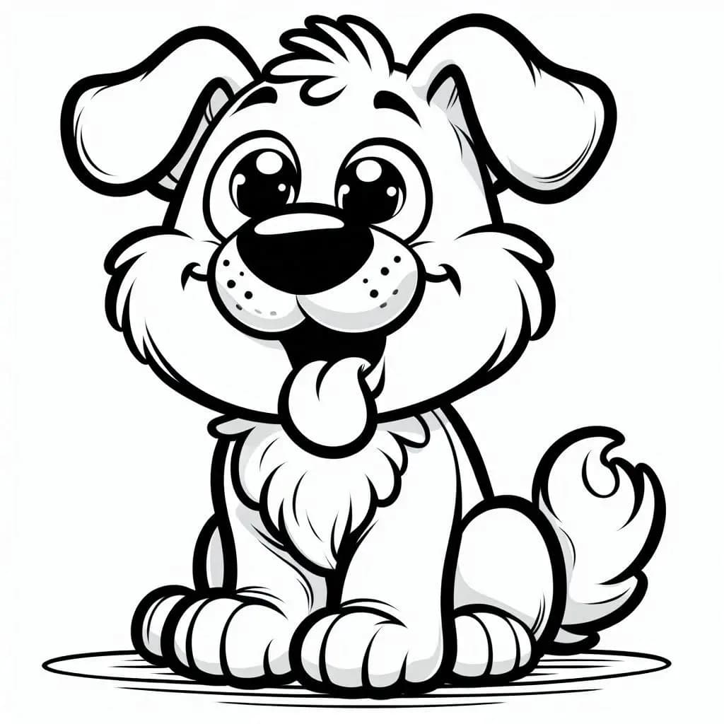 Funny Dog - Hilarious Free Coloring Pages for a Good Laugh! - free printable coloring page for kids to download