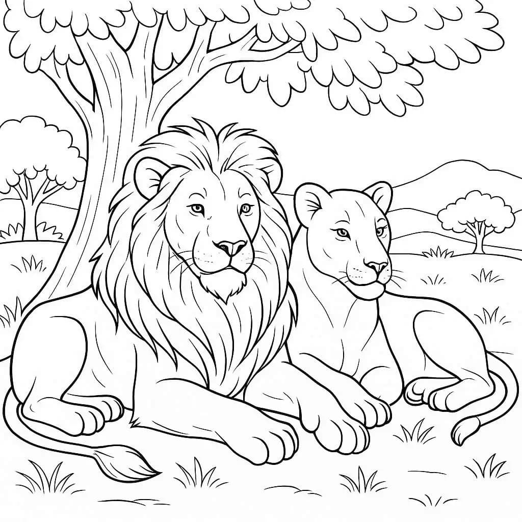 Animals Around the World Coloring Page Collection - free coloring page image 3 of 8