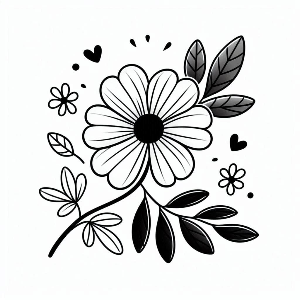 Beautiful Flower - Blooming Free Coloring Pages for Nature Lovers! - free coloring page image 3 of 4