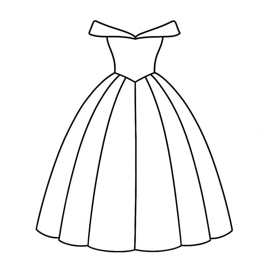 Princess Dreams: Fancy Gown Coloring Book - free coloring page image 2 of 7
