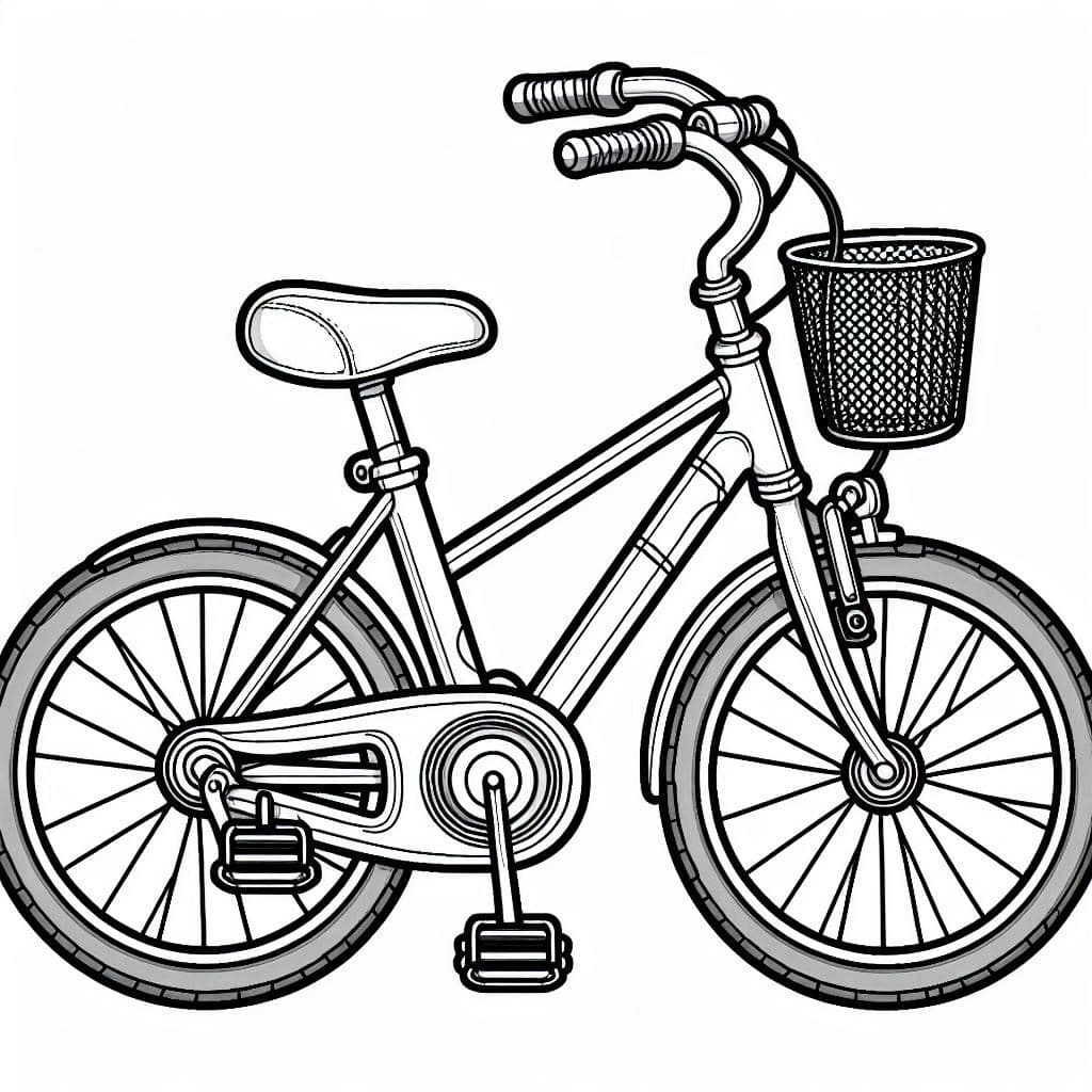 Kids Bicycle - Fun and Free Coloring Pages for Little Riders! - free coloring page image 3 of 4