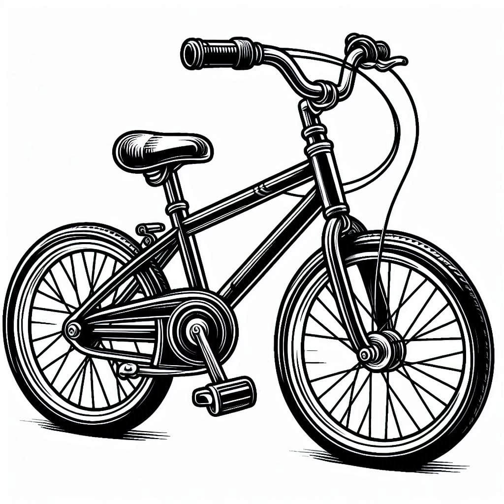 Kids Bicycle - Fun and Free Coloring Pages for Little Riders! - free coloring page image 4 of 4