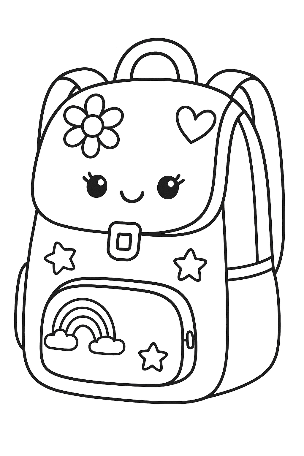 School Bag in Style  - free coloring page image 9 of 12
