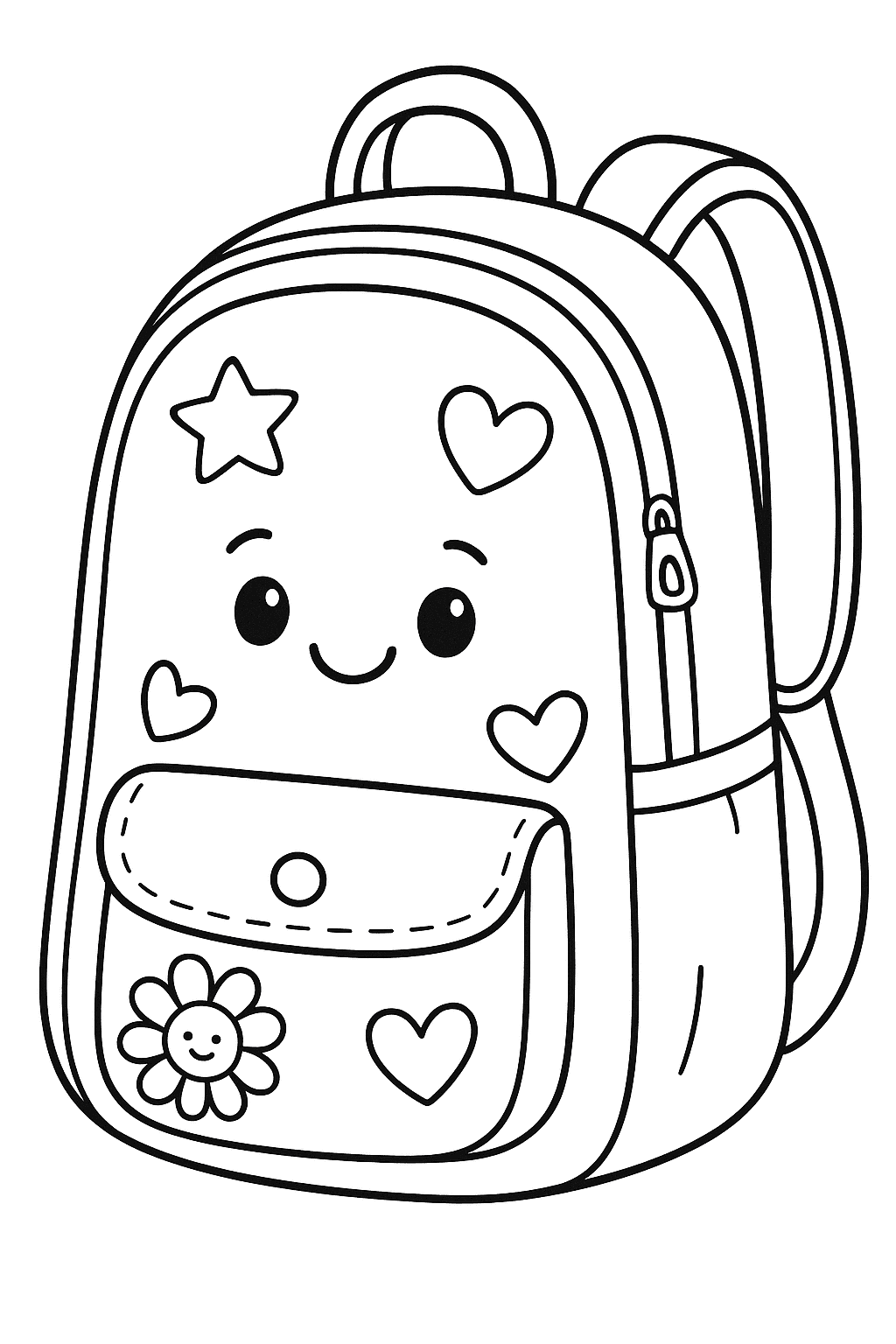 School Bag in Style  - free coloring page image 10 of 12