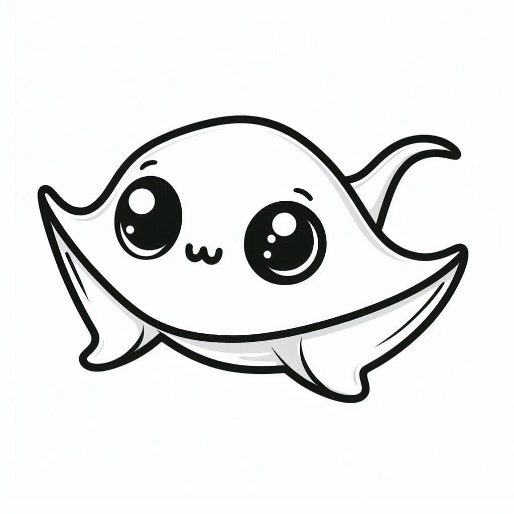 Manta Ray - Graceful Free Coloring Pages for Ocean Explorers! - free coloring page image 4 of 4