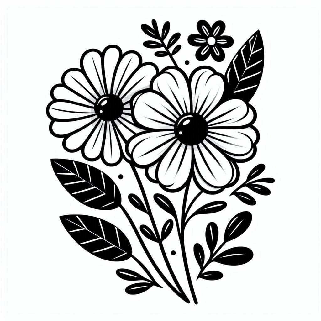 Beautiful Flower - Blooming Free Coloring Pages for Nature Lovers! - free coloring page image 2 of 4