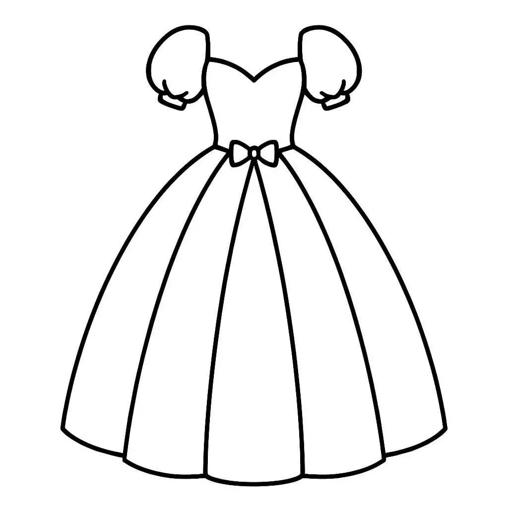Princess Dreams: Fancy Gown Coloring Book - free printable coloring page for kids to download