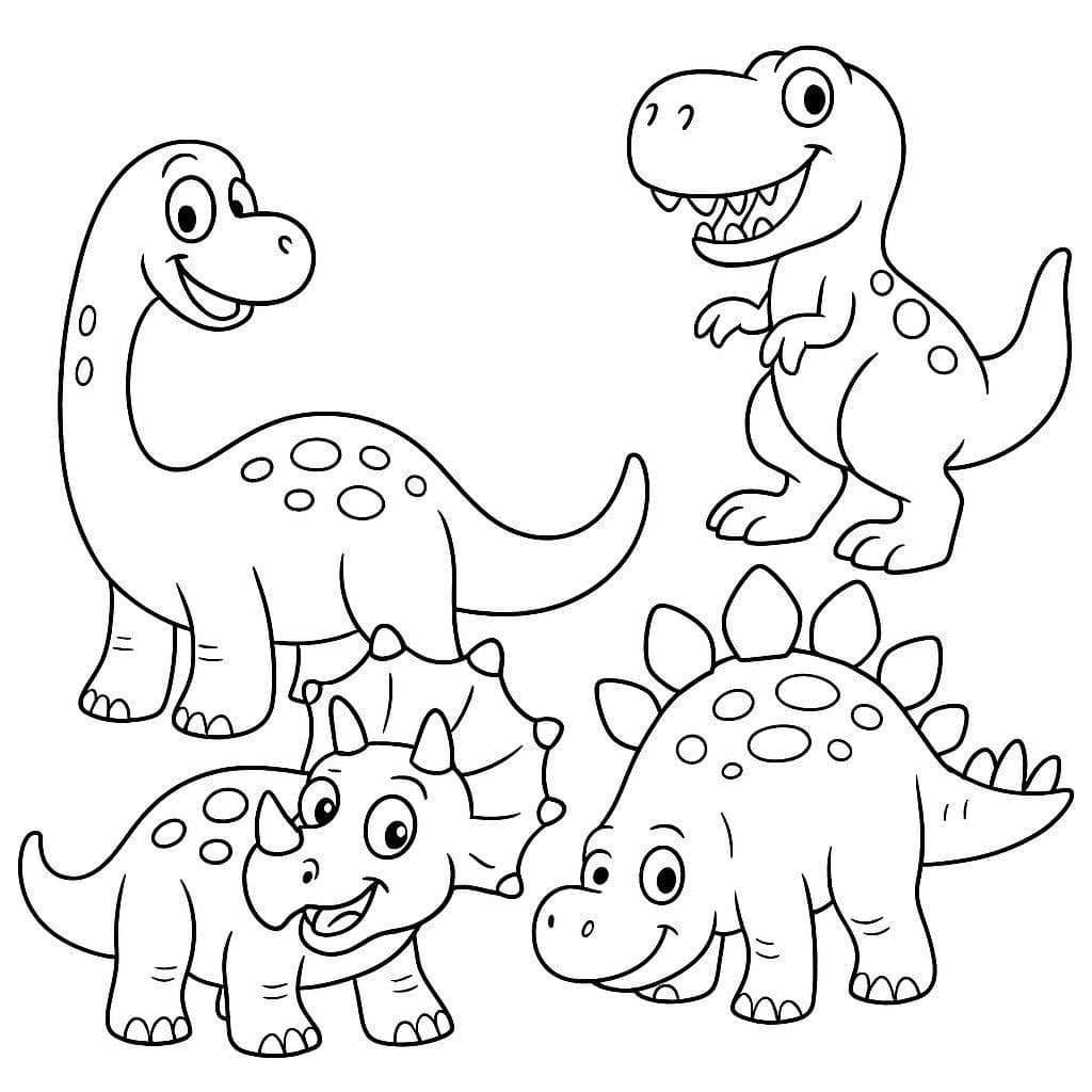 Rawr-some Laughs: The Funny Dinosaur - free printable coloring page for kids to download