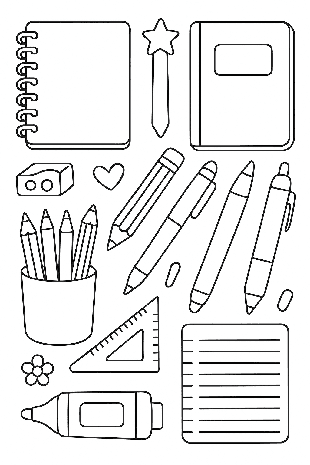Stationery Wonderland: All Your Favorites - free coloring page image 9 of 10