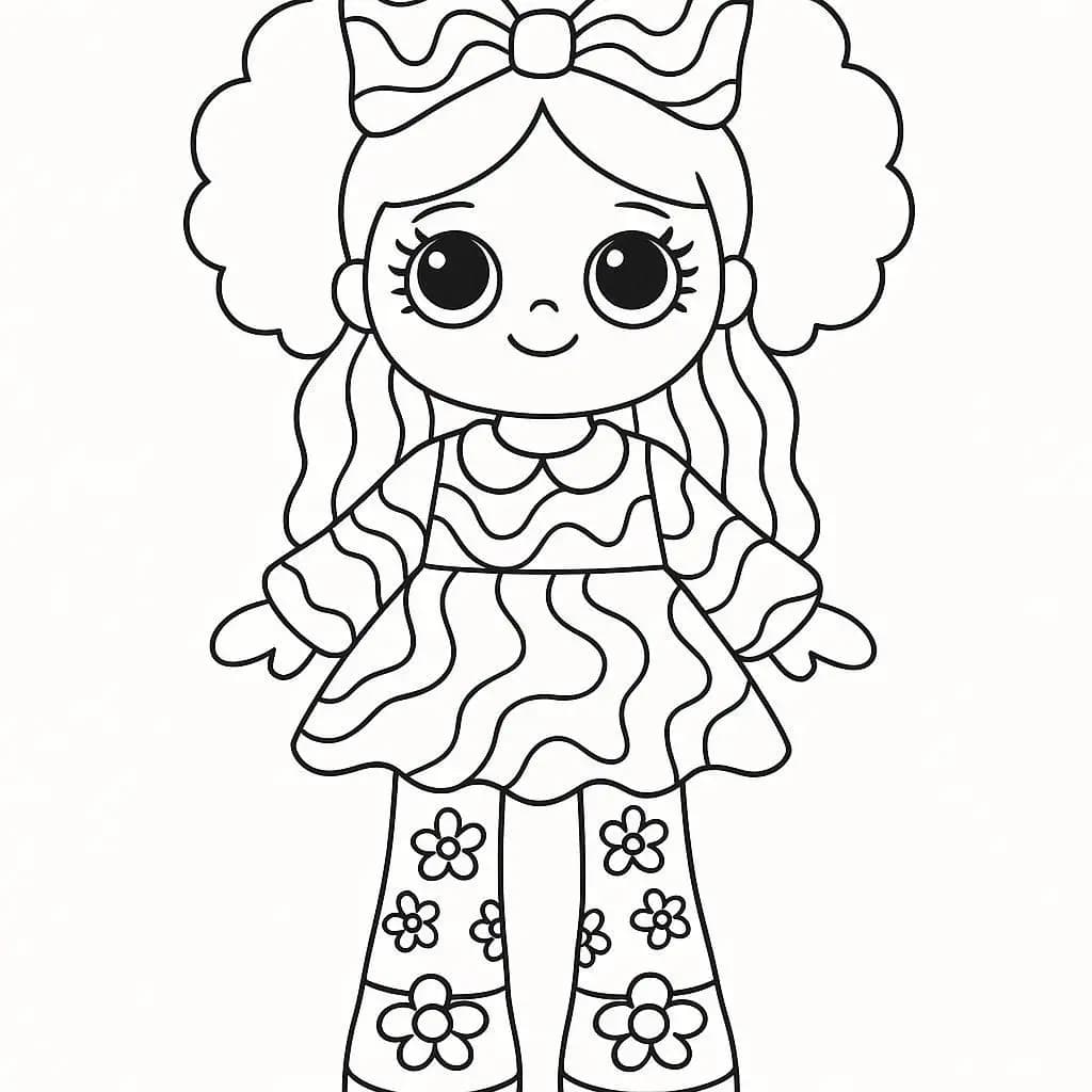 The Adorable Doll  - free coloring page image 5 of 11