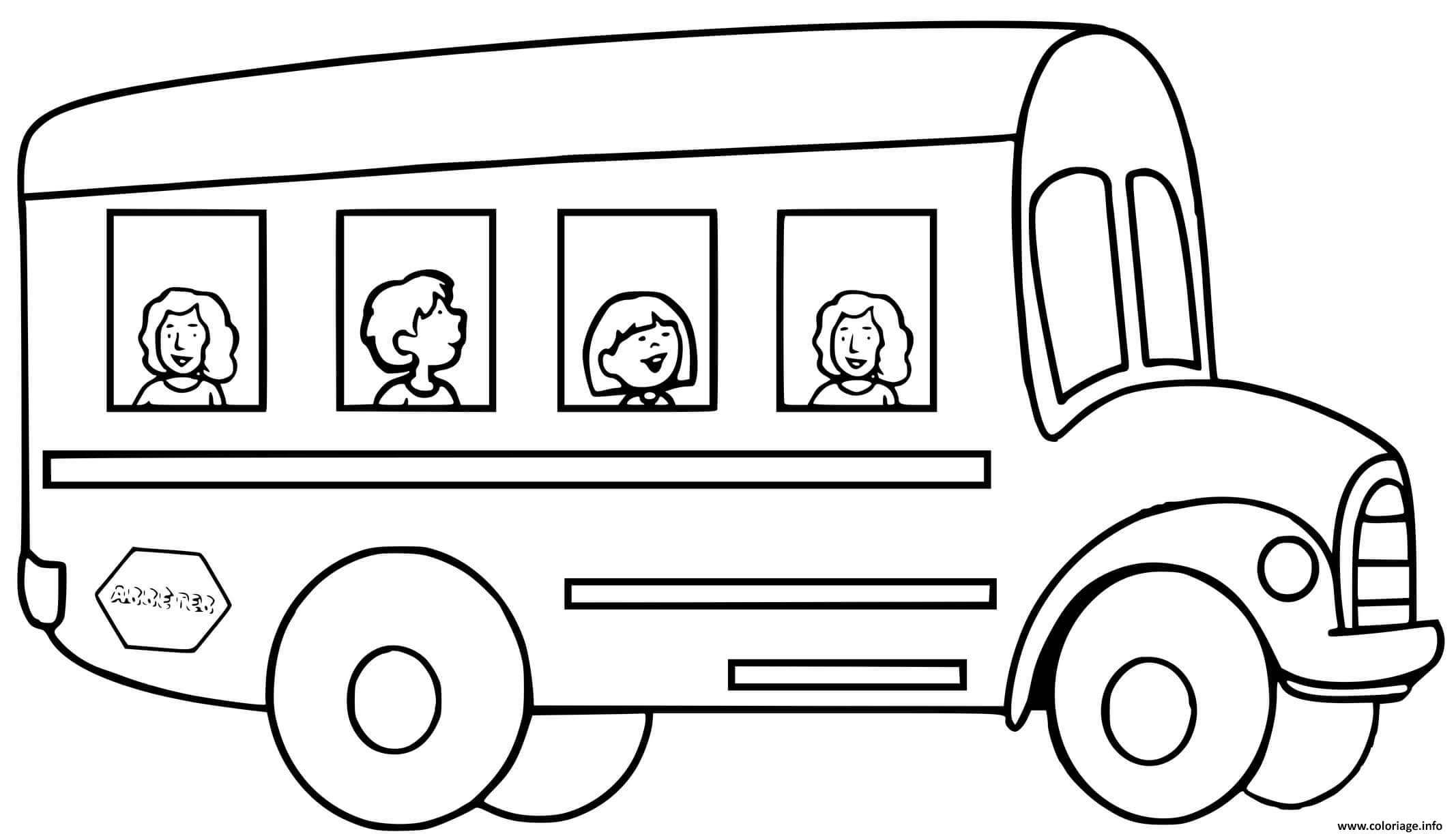 Bus Transportation - free coloring page image 2 of 4